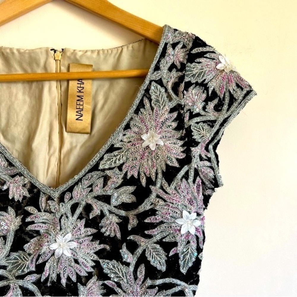 Couture Naeem Khan Evening Gown w/ Beadwork